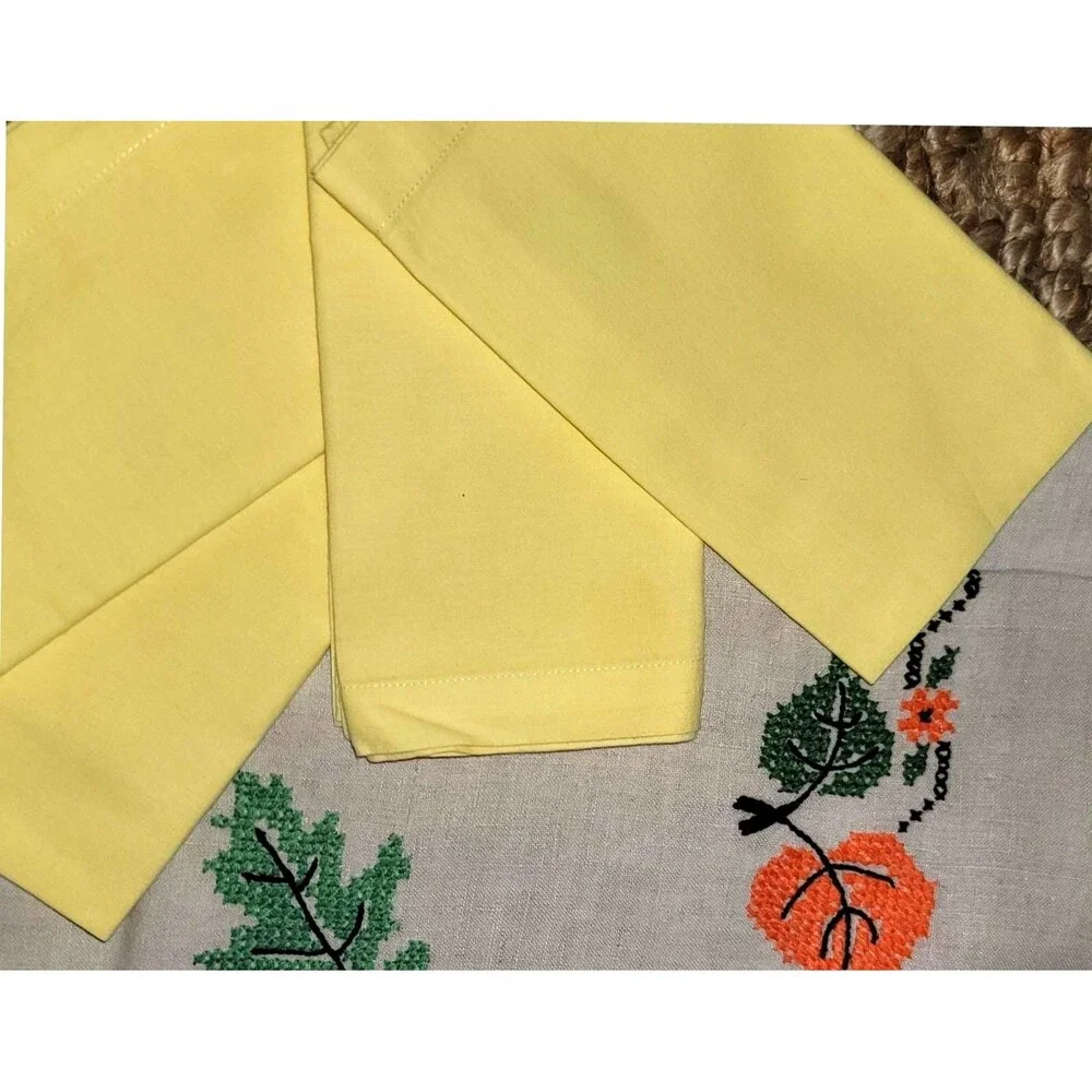 8 Custom made Cloth Napkins Sunny Yellow table linens 19